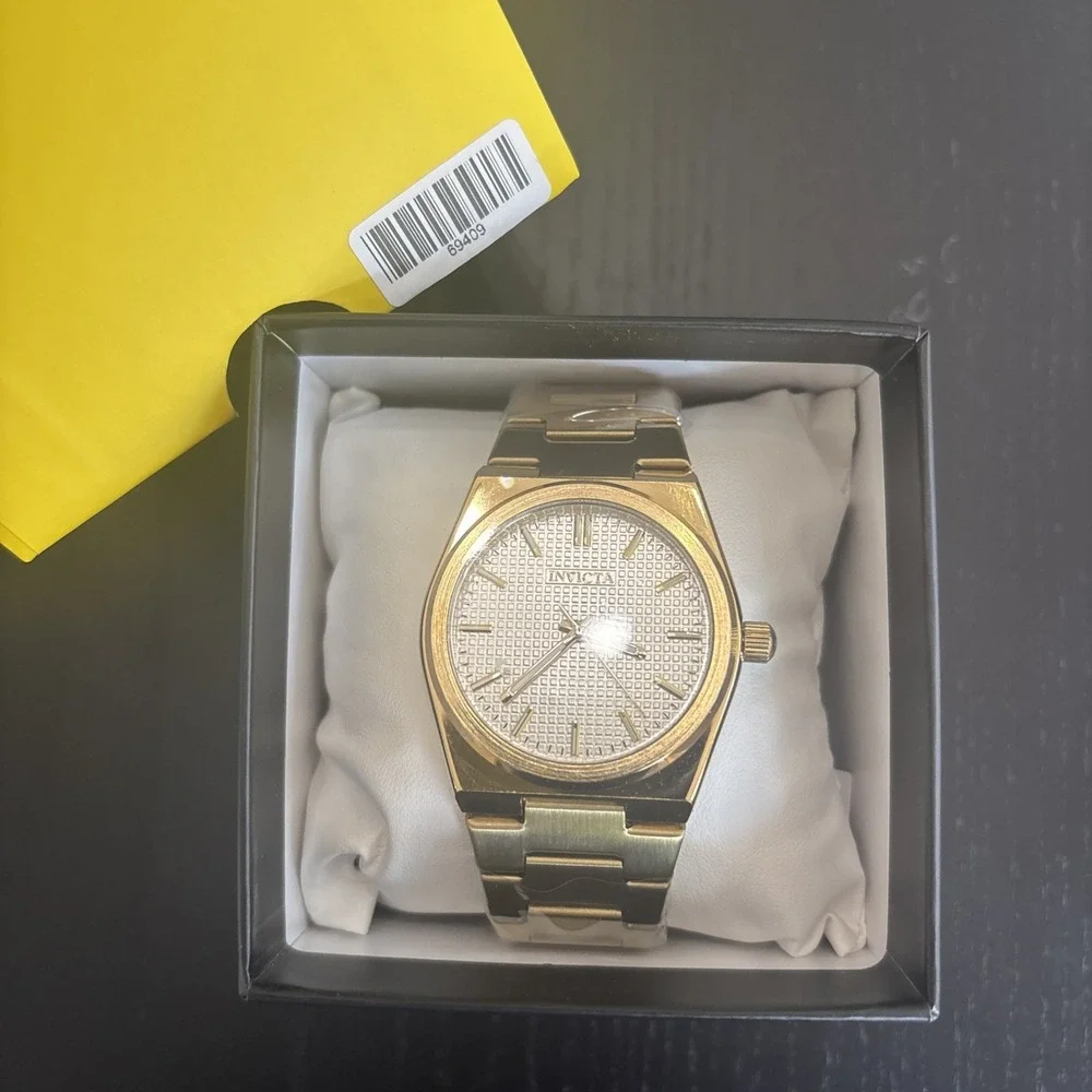 Invicta 69409 Men's Celestial Quartz Watch 40mm Case Gold Tone Pre-owned